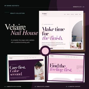 Velaire Nail House website template product cover