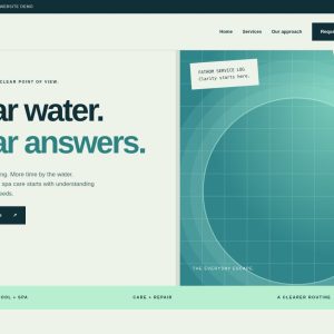 Fathom Pool + Spa — DIY Website Template