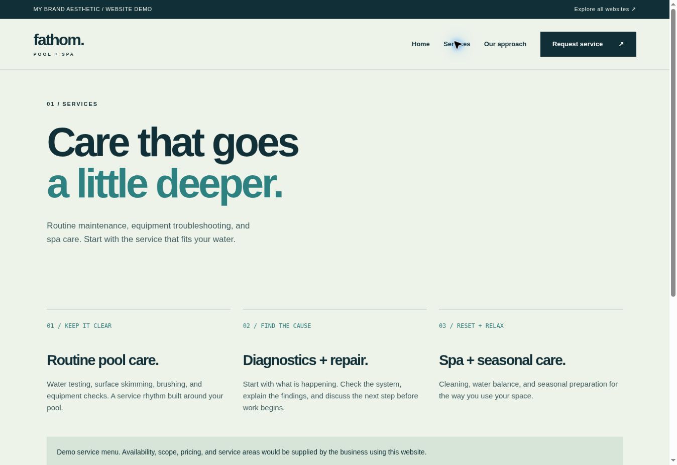 Fathom Pool + Spa — DIY Website Template - Image 2