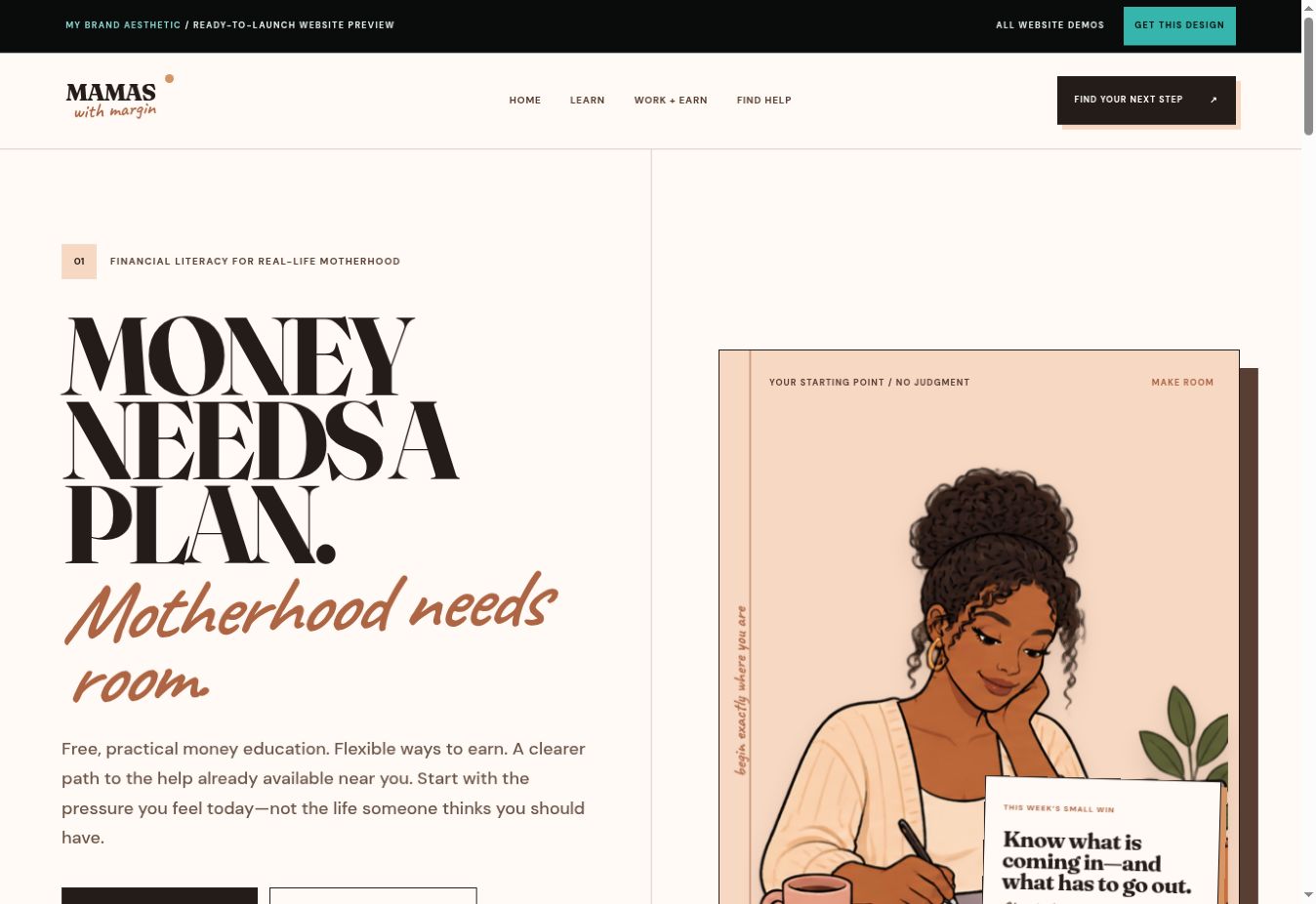 Mamas With Margin — DIY Website Template