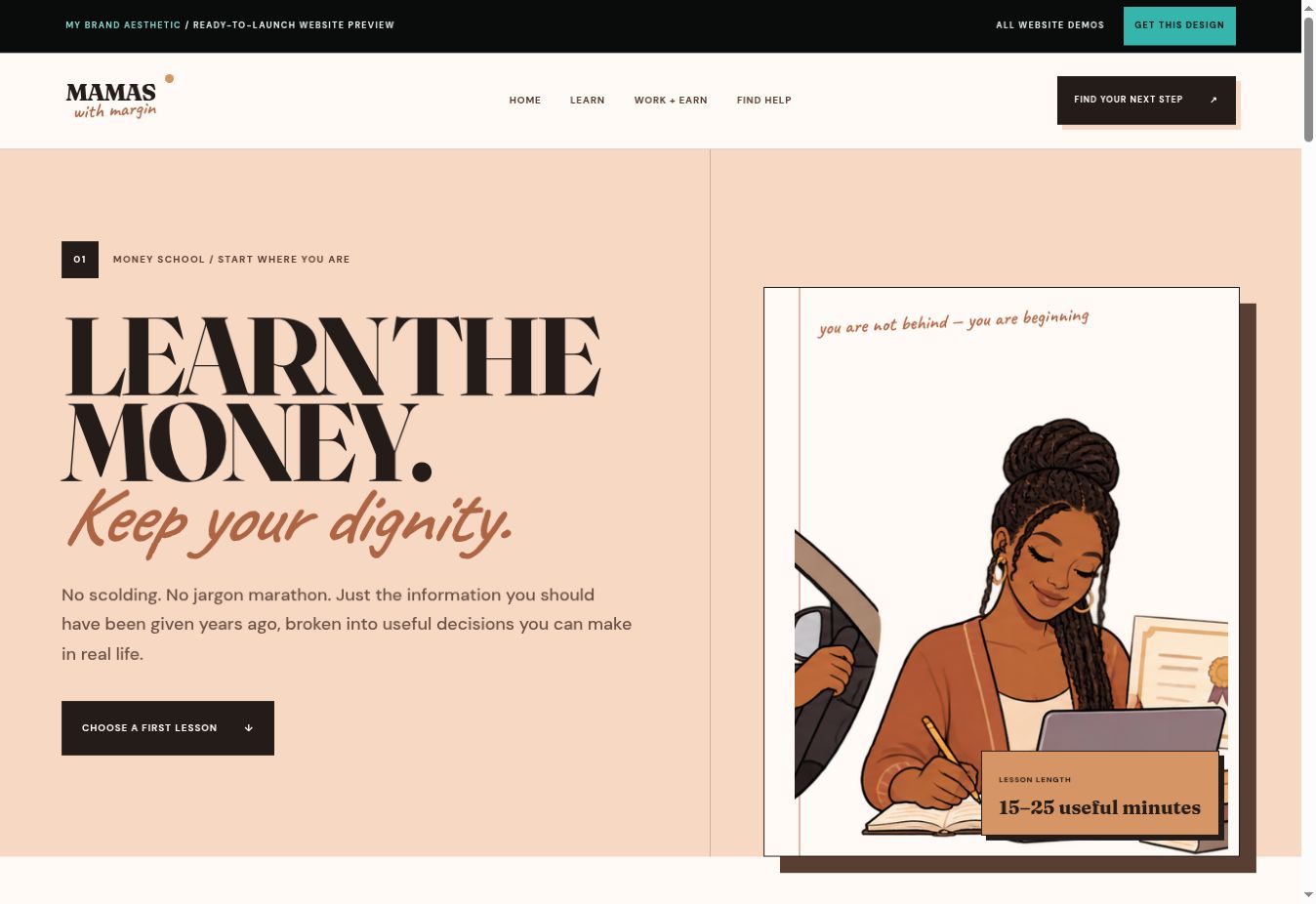 Mamas With Margin — DIY Website Template - Image 2