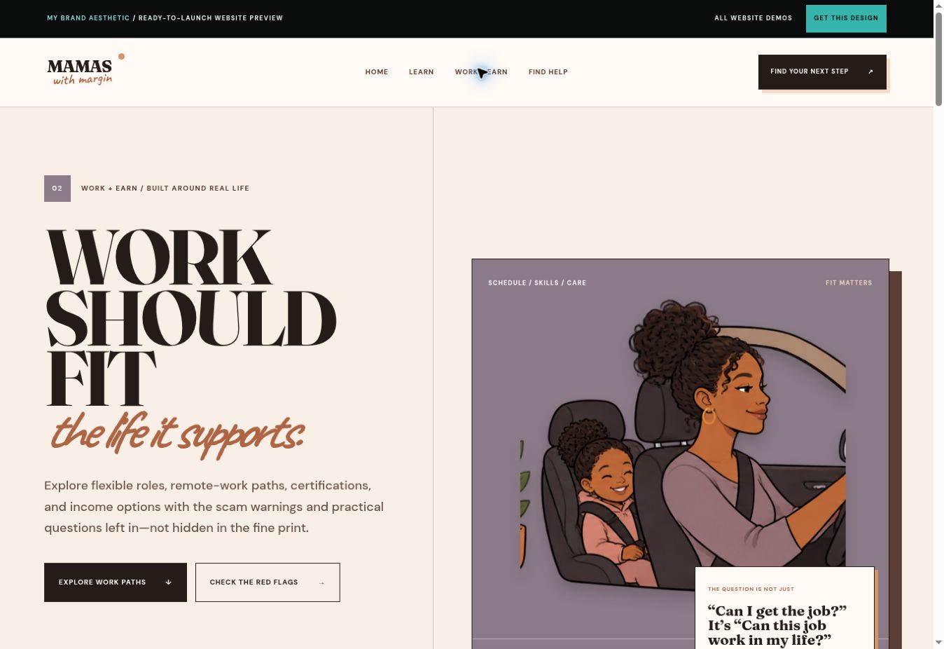 Mamas With Margin — DIY Website Template - Image 3
